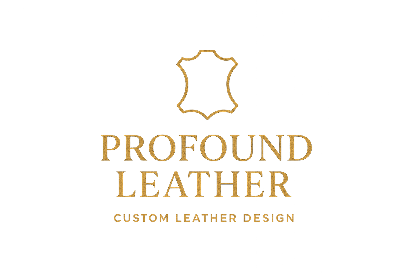 modern classy logo for business that custom designs leather, named Profound Leather
