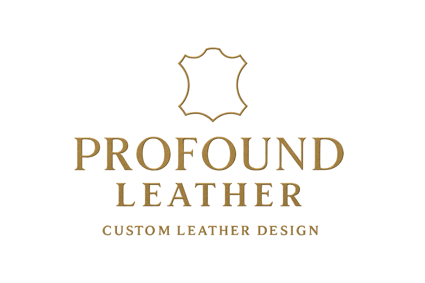 modern classy logo for business that custom designs leather, named Profound Leather