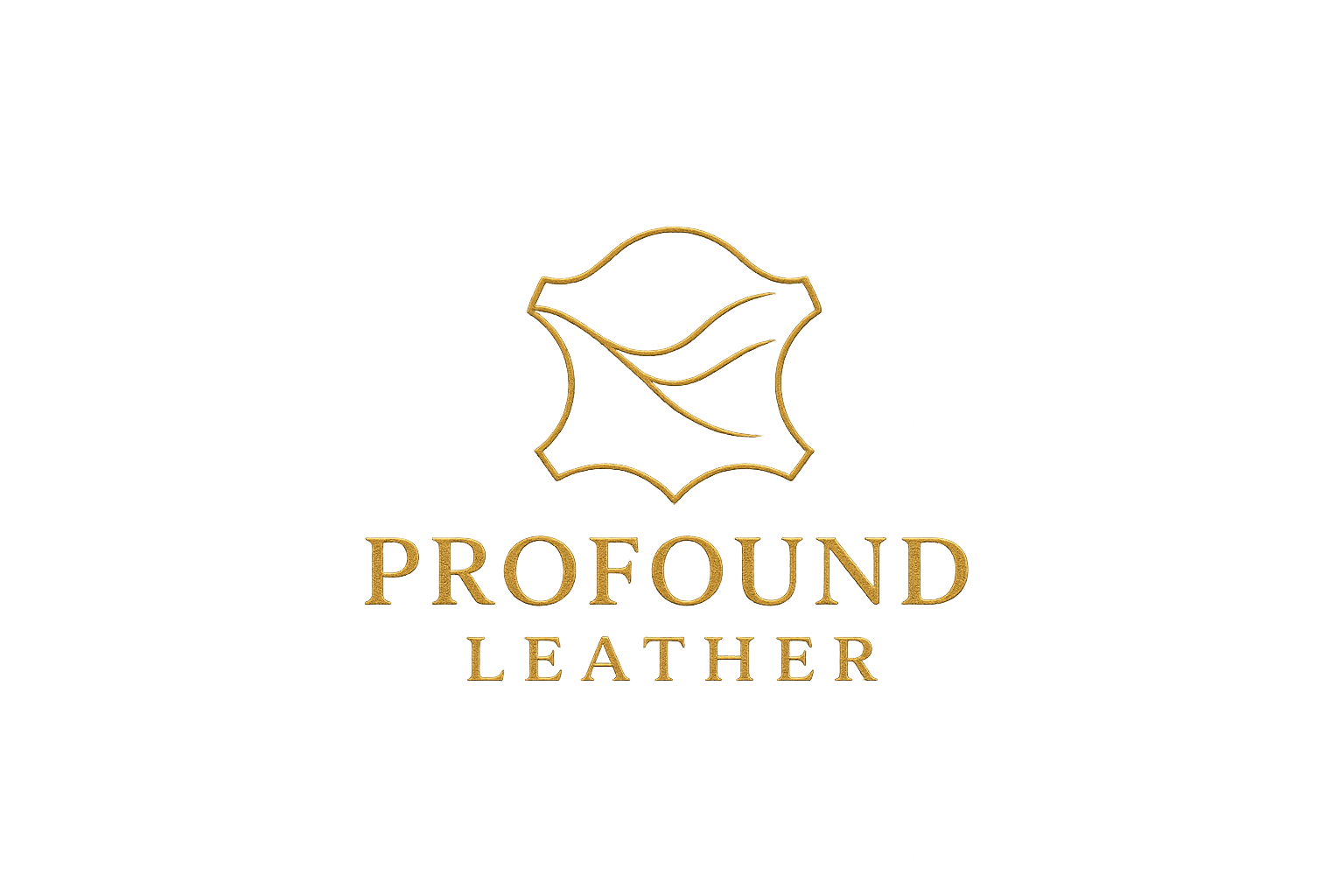 modern classy logo for business that customizable leather, named Profound Leather 